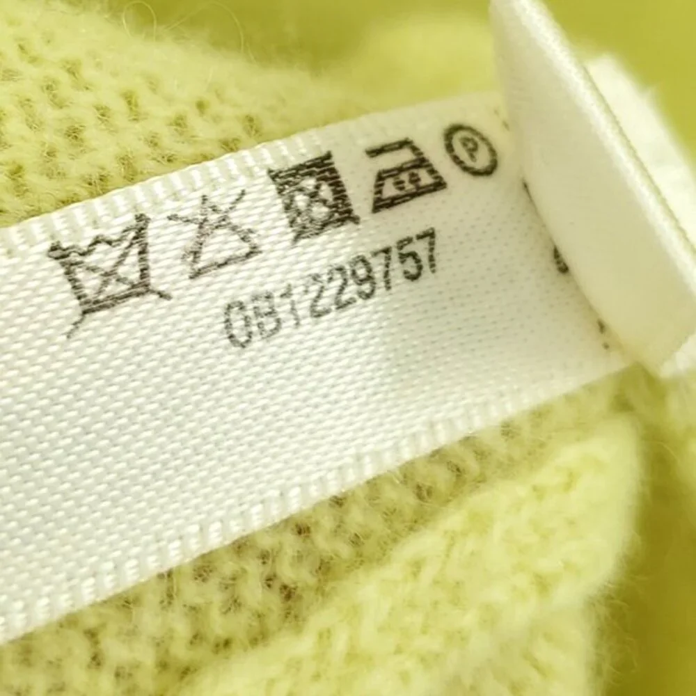 Anthropologie Saturday/Sunday Daphne Cashmere Pullover Sweater M Neon Yellow